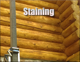  Midland, North Carolina Log Home Staining